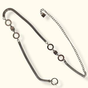 (2/$20) Vintage Metal Mesh Chain Accent Belt